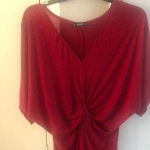 Large red dress for women